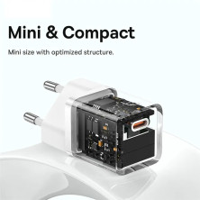 Сетевое зарядное устройство Baseus GaN5 Fast Charger 1C PD3.0 30W Type-C 3A Белый