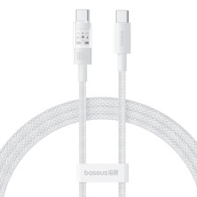 Кабель Baseus Gem Series Fast Charging Data Cable Type-C to Type-C 100W 20V 5A 1m Белый