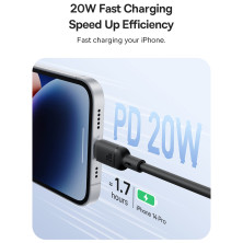 Кабель Baseus Silky Series Fast Charging Data Cable Type-C to Lightning PD 20W 2m Черный