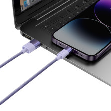 Кабель Baseus StarSpeed 3-in-1 Fast Charging Data Cable USB to Lightning+Type-C+MicroUSB 3.5А 1.2m Фіолетовий