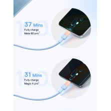 Кабель Baseus Discolor Series Fast Charging Data Cable USB to Type-C 100W 20V 5A 1m Блакитний