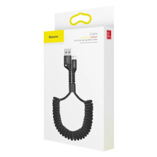 Кабель Baseus Fish Eye Spring Data Cable USB to Lightning 2A 1m Чорний