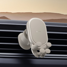 Бездротовий автомобільний зарядний пристрій Baseus Stable Gravitational Wireless Charging Car Mount Pro з технологією Qi 15W Білий