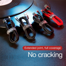 Кабель Baseus Cafule Cable USB to Lightning 1.5A 2m Чорний