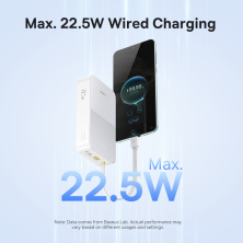 УМБ Baseus EnerFill FC51 Bipow2 Pro 20000mAh 22.5W 2.4A з технологією QC3.0+PD3.0 та Type-C кабелем 22.5W Білий