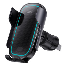 Бездротовий автомобільний зарядний пристрій Baseus Milky Way Pro Wireless Charging Electric Car Mount з технологією Qi 15W Чорний