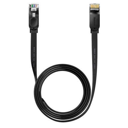 Кабель Baseus High Speed RJ45 Gigabit Network Cable Ethernet Плоский 2m Черный