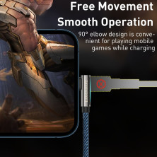 Кабель Baseus Legend Series Fast Charging Elbow Cable USB to Lightning 2.4A 2m Синий