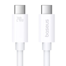Кабель Baseus Superior 2 Series Fast Charging Data Cable Type-C to Type-C 240W 8K@60Hz 40Gbps 1.8m Белый