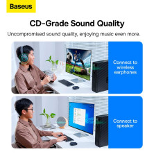 USB Bluetooth Адаптер Baseus Wireless Adapter BA07 BT5.3 20m Чорний