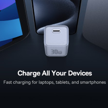 Сетевое зарядное устройство Baseus GaN5S Fast Charger 1C PD3.0 30W Type-C 3A Белый