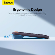 Клавиатура беспроводная Baseus K01B Wireless Tri-Mode Keyboard 2.4G/BT1+BT2 Серый