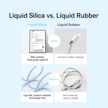 Кабель Baseus Jelly Liquid Silica Gel Series Fast Charging Data Cable USB to Type-C 100W 20V 5A 1.2m Синій