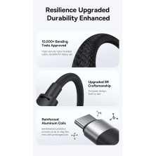 Кабель Baseus StarSpeed Series 3-in-1 Fast Charging Data Cable USB to Lightning+Type-C+MicroUSB 100W 1.5m Чорний