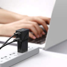 Сетевое зарядное устройство Baseus Universal Conversion PPS QC3.0+PD3.0 18W USB+Type-C 3A Универсальное Черный