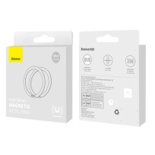 Магнітне кільце Baseus Halo Series Magnetic Metal Ring функцією Magsafe набір 2 штуки Сріблястий