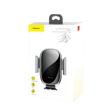 Автодержатель для телефона Baseus Smart Car Mount Cell Phone в воздуховод автоматический Серебристый