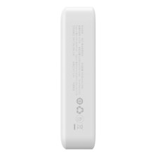 УМБ Baseus Magnetic Mini Wireless Fast Charge 2in1 20000mAh 20W 3A QC3.0+PD3.0 с Беспроводной зарядкой Qi 15W Белый