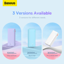 УМБ Baseus Airpow Fast Charge 10000mAh 20W 3A с технологией QC3.0+PD3.0 USB+Type-C Голубой