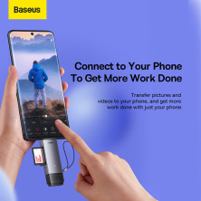 Кардрідер Baseus Lite Card Card Reader USB/Type-C, SD/TF Cards Сірий