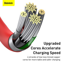 Кабель Baseus Superior Series Fast Charging Data Cable USB to Lightning 2.4A 2m Красный
