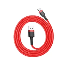 Кабель Baseus Cafule Cable USB to Type-C QC3.0 3A 1m Червоний