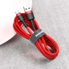 Кабель Baseus Cafule Cable USB to Type-C QC3.0 2A 2m Червоний
