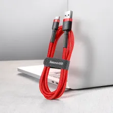 Кабель Baseus Cafule Cable USB to Type-C QC3.0 2A 2m Червоний
