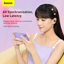 Беспроводные Bluetooth наушники Baseus Bowie E2 True Wireless TWS Earphones Фиолетовый