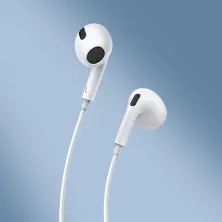 Навушники Baseus Encok H17 Lateral in-ear Wired Earphone jack 3.5 mm Білий