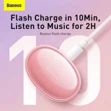 Беспроводные Bluetooth наушники Baseus Bowie E2 True Wireless TWS Earphones Розовый