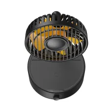Вентилятор портативний Baseus Hermit Desktop Wireless Charger Fan настільний з функцією бездротової зарядки Qi 10W Чорний