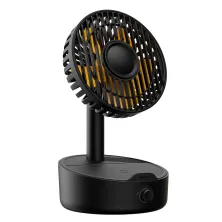 Вентилятор портативний Baseus Hermit Desktop Wireless Charger Fan настільний з функцією бездротової зарядки Qi 10W Чорний