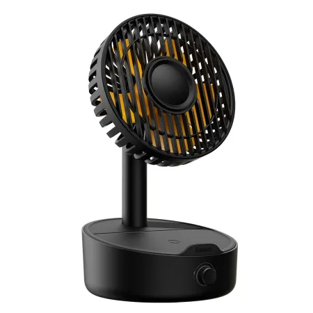 Вентилятор портативний Baseus Hermit Desktop Wireless Charger Fan настільний з функцією бездротової зарядки Qi 10W Чорний