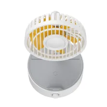 Вентилятор портативний Baseus Hermit Desktop Wireless Charger Fan настільний з функцією бездротової зарядки Qi 10W Білий