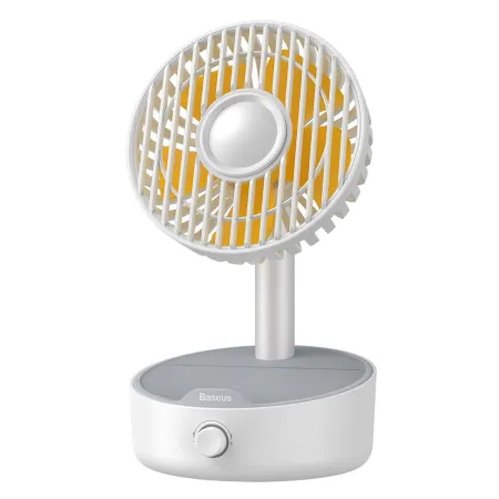 Вентилятор портативний Baseus Hermit Desktop Wireless Charger Fan настільний з функцією бездротової зарядки Qi 10W Білий