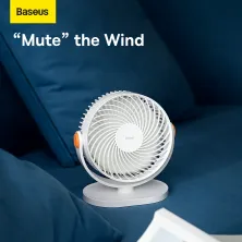 Вентилятор портативний Baseus Serenity Desktop Fan настільний Білий