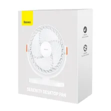 Вентилятор портативний Baseus Serenity Desktop Fan настільний Білий