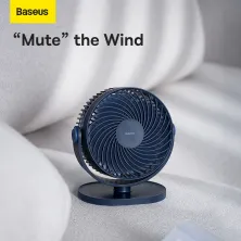 Вентилятор портативний Baseus Serenity Desktop Fan настільний Синій