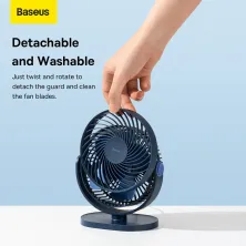 Вентилятор портативний Baseus Serenity Desktop Fan настільний Синій