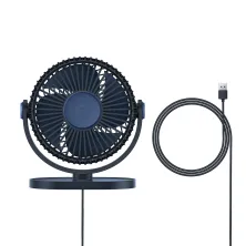 Вентилятор портативний Baseus Serenity Desktop Fan настільний Синій