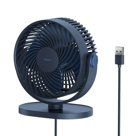 Вентилятор портативний Baseus Serenity Desktop Fan настільний Синій
