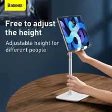 Подставка для телефона и планшета настольная Baseus Indoorsy Youth Tablet Desk Stand Telescopic Белый