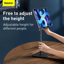 Підставка для телефона і планшета настільна Baseus Indoorsy Youth Tablet Desk Stand Telescopic Чорний