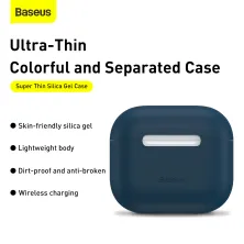 Чохол для AirPods 3 Baseus Super Thin Silica Gel Case Синій
