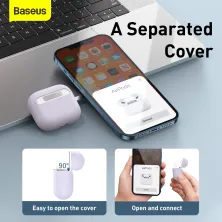 Чохол для AirPods 3 Baseus Super Thin Silica Gel Case Фіолетовий