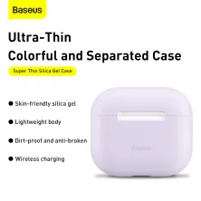 Чохол для AirPods 3 Baseus Super Thin Silica Gel Case Фіолетовий