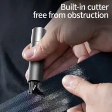 Аварійний молоток і ніж для ременя автомобільний Baseus Sharp Tool Safety Hammer Сріблястий