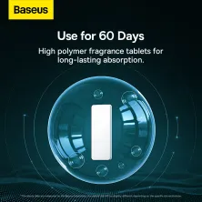 Ароматизатор в машину Baseus Graceful Car Fragrance Lite Alpine Green та 2 арома-картриджі Зелений