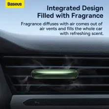 Ароматизатор в машину Baseus Graceful Car Fragrance Alpine Green та 6 арома-картриджів Зелений